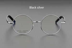 Men's Eyeglasses Frames Retro Round Computer Glasses For Men Women Japanese Handmade Titanium Prescription Gafas