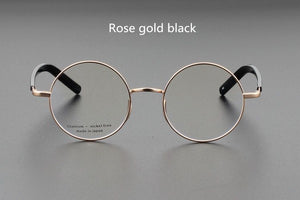 Men's Eyeglasses Frames Retro Round Computer Glasses For Men Women Japanese Handmade Titanium Prescription Gafas