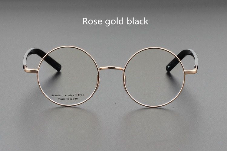 Men's Eyeglasses Frames Retro Round Computer Glasses For Men Women Japanese Handmade Titanium Prescription Gafas