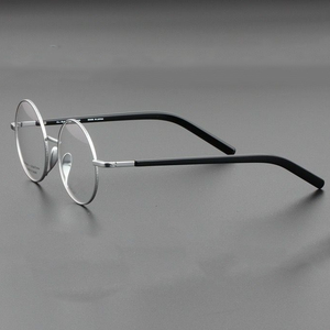 Men's Eyeglasses Frames Retro Round Computer Glasses For Men Women Japanese Handmade Titanium Prescription Gafas