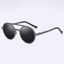 Load image into Gallery viewer, Men&#39;s Polarized Punk Sunglasses Vintage Round Frame Sunglasses Aluminum-Magnesium Glasses Outdoor Driving Eyewears