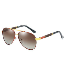 Load image into Gallery viewer, Men&#39;s Polarized Sunglasses Classic Two-tone Gradient Lens Spring Leg Toad Mirror Driving Mirror