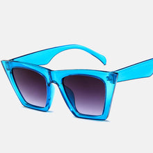 Load image into Gallery viewer, Men&#39;s Retro Square Glasses Personality Cat Eye Color Ladies Big Frame Sunglasses Trend All-match Sunglasses