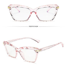 Load image into Gallery viewer, Men&#39;s Retro Square Glasses Personality Cat Eye Color Ladies Big Frame Sunglasses Trend All-match Sunglasses