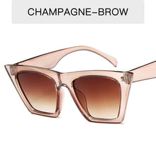 Load image into Gallery viewer, Men&#39;s Retro Square Glasses Personality Cat Eye Color Ladies Big Frame Sunglasses Trend All-match Sunglasses