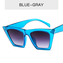Load image into Gallery viewer, Men&#39;s Retro Square Glasses Personality Cat Eye Color Ladies Big Frame Sunglasses Trend All-match Sunglasses