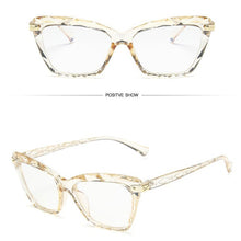Load image into Gallery viewer, Men&#39;s Retro Square Glasses Personality Cat Eye Color Ladies Big Frame Sunglasses Trend All-match Sunglasses