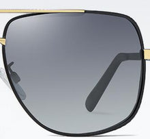 Load image into Gallery viewer, Men&#39;s Square Pilot Polarized Sunglasses,Metal Driving TAC  Night Vision Goggles, Anti-Glare Sun Glasses HSA616