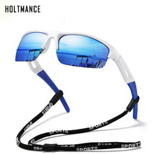 Load image into Gallery viewer, Mens Polarized Sunglasses for Men Outdoor Running Windproof Sand Goggle Sun Glasses UV Protection With Glasses Rope