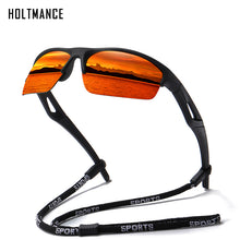 Load image into Gallery viewer, Mens Polarized Sunglasses for Men Outdoor Running Windproof Sand Goggle Sun Glasses UV Protection With Glasses Rope