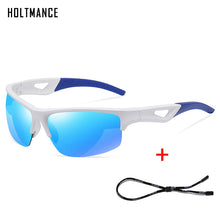 Load image into Gallery viewer, Mens Polarized Sunglasses for Men Outdoor Running Windproof Sand Goggle Sun Glasses UV Protection With Glasses Rope