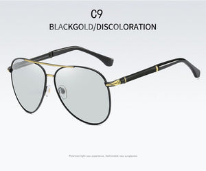 Metal Color Polarized Sunglasses Upscale Men's Sunglasses Sunglasses Day And Night Dual-use Women Sunglasses