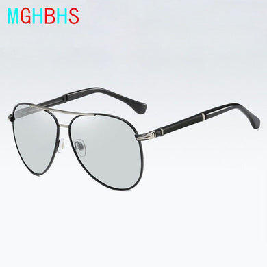 Metal Color Polarized Sunglasses Upscale Men's Sunglasses Sunglasses Day And Night Dual-use Women Sunglasses