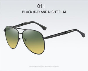 Metal Color Polarized Sunglasses Upscale Men's Sunglasses Sunglasses Day And Night Dual-use Women Sunglasses