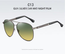 Load image into Gallery viewer, Metal Color Polarized Sunglasses Upscale Men&#39;s Sunglasses Sunglasses Day And Night Dual-use Women Sunglasses