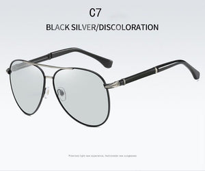 Metal Color Polarized Sunglasses Upscale Men's Sunglasses Sunglasses Day And Night Dual-use Women Sunglasses