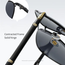 Load image into Gallery viewer, Metal Color Polarized Sunglasses Upscale Men&#39;s Sunglasses Sunglasses Day And Night Dual-use Women Sunglasses