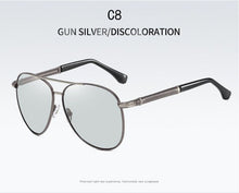 Load image into Gallery viewer, Metal Color Polarized Sunglasses Upscale Men&#39;s Sunglasses Sunglasses Day And Night Dual-use Women Sunglasses
