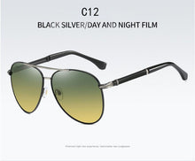 Load image into Gallery viewer, Metal Color Polarized Sunglasses Upscale Men&#39;s Sunglasses Sunglasses Day And Night Dual-use Women Sunglasses