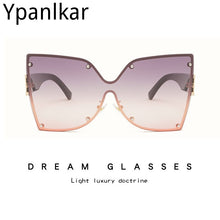 Load image into Gallery viewer, Metal Frame Butterfly Shape Ladies Sunglasses Oversized Personality Gradient Color Women Sun glasses