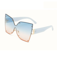 Load image into Gallery viewer, Metal Frame Butterfly Shape Ladies Sunglasses Oversized Personality Gradient Color Women Sun glasses