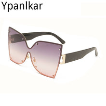 Load image into Gallery viewer, Metal Frame Butterfly Shape Ladies Sunglasses Oversized Personality Gradient Color Women Sun glasses