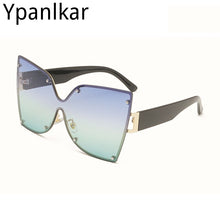 Load image into Gallery viewer, Metal Frame Butterfly Shape Ladies Sunglasses Oversized Personality Gradient Color Women Sun glasses