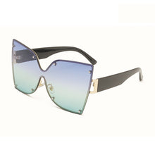 Load image into Gallery viewer, Metal Frame Butterfly Shape Ladies Sunglasses Oversized Personality Gradient Color Women Sun glasses
