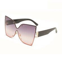 Load image into Gallery viewer, Metal Frame Butterfly Shape Ladies Sunglasses Oversized Personality Gradient Color Women Sun glasses