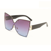 Load image into Gallery viewer, Metal Frame Butterfly Shape Ladies Sunglasses Oversized Personality Gradient Color Women Sun glasses