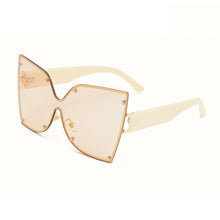 Load image into Gallery viewer, Metal Frame Butterfly Shape Ladies Sunglasses Oversized Personality Gradient Color Women Sun glasses