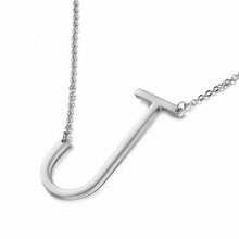 Load image into Gallery viewer, New Minimalist Gold Rose Gold Silver Color 26 A-Z Letter Name Initial Necklaces For Women Long Big Letter Pendant Necklace