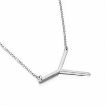 Load image into Gallery viewer, New Minimalist Gold Rose Gold Silver Color 26 A-Z Letter Name Initial Necklaces For Women Long Big Letter Pendant Necklace