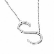 Load image into Gallery viewer, New Minimalist Gold Rose Gold Silver Color 26 A-Z Letter Name Initial Necklaces For Women Long Big Letter Pendant Necklace