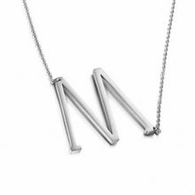 Load image into Gallery viewer, New Minimalist Gold Rose Gold Silver Color 26 A-Z Letter Name Initial Necklaces For Women Long Big Letter Pendant Necklace