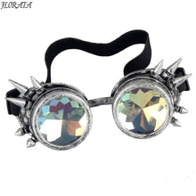 Carica l'immagine nel visualizzatore di Gallery, Multicolor Steampunk Goggle Glasses Welding Punk Spiked Gothic Cosplay