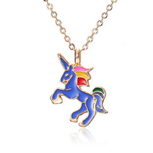 Load image into Gallery viewer, New Necklace For Girls Children Kids Enamel Cartoon Horse jewelry accessories Women Animal Necklace Pendant Party Girl Gifts