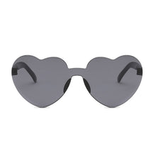 Load image into Gallery viewer, One Piece Love Heart Lens Sunglasses Women Transparent Plastic Glasses Style Sun Glasses Female Clear Candy Color Lady