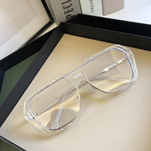 Carica l&#39;immagine nel visualizzatore di Gallery, One Piece Yellow Sunglasses 2023 High Steampunk Sunglasses Clear Lens Sun Glasses Men Anti Blue Light Glasses