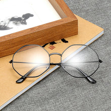 Load image into Gallery viewer, Optics Diamond Glasses Frame Literary Vintage Metal Goggles Myopia Frame Clear Lens Glasses Nerd Spectacles Eyeglass Oculos