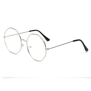 Optics Diamond Glasses Frame Literary Vintage Metal Goggles Myopia Frame Clear Lens Glasses Nerd Spectacles Eyeglass Oculos