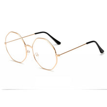 Load image into Gallery viewer, Optics Diamond Glasses Frame Literary Vintage Metal Goggles Myopia Frame Clear Lens Glasses Nerd Spectacles Eyeglass Oculos