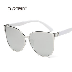 Oversize Cat Eye Sunglasses Women Summer Style Big Size Frame Mirror Sun Glasses Female Oculos UV400