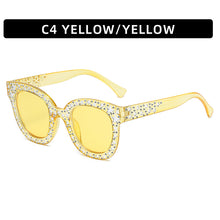 Load image into Gallery viewer, Oversize Mosaic Star Sunglasses Women 2023 Cute Sexy Model Catwalk Style Sun Glasses Ladies Decoration Eyewears UV