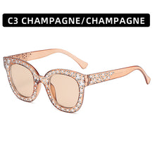 Load image into Gallery viewer, Oversize Mosaic Star Sunglasses Women 2023 Cute Sexy Model Catwalk Style Sun Glasses Ladies Decoration Eyewears UV
