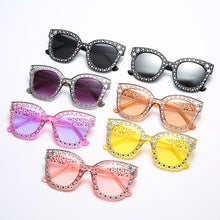 Load image into Gallery viewer, Oversize Mosaic Star Sunglasses Women 2023 Cute Sexy Model Catwalk Style Sun Glasses Ladies Decoration Eyewears UV