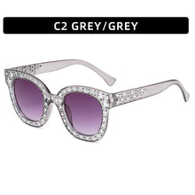 Load image into Gallery viewer, Oversize Mosaic Star Sunglasses Women 2023 Cute Sexy Model Catwalk Style Sun Glasses Ladies Decoration Eyewears UV