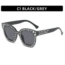 Load image into Gallery viewer, Oversize Mosaic Star Sunglasses Women 2023 Cute Sexy Model Catwalk Style Sun Glasses Ladies Decoration Eyewears UV