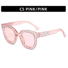 Load image into Gallery viewer, Oversize Mosaic Star Sunglasses Women 2023 Cute Sexy Model Catwalk Style Sun Glasses Ladies Decoration Eyewears UV