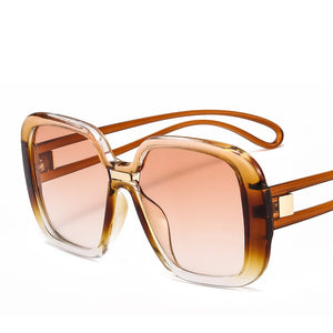 Oversize Square Sunglasses Women Brand Gradient Colorful UV400 Goggles Eyewear Frame Ladies Shades